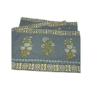 Pottery Barn place mats set of 4 block print Indian blue
